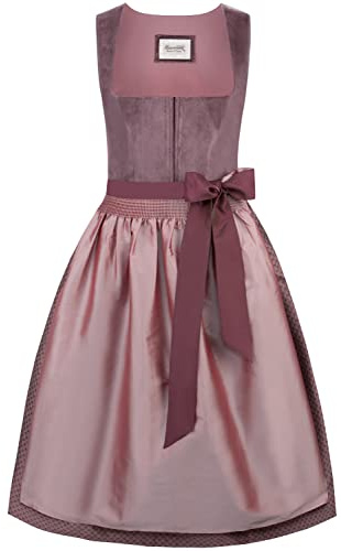 Stockerpoint Damen Malve Midi Dirndl, aubergine, 44