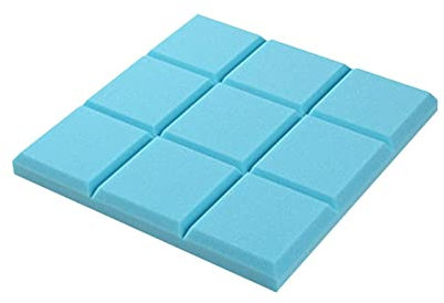NEECS Panneaux de Mousse insonorisés KTV, décoration d'hôtel, Mur de Chambre en Coton insonorisant, Coton d'isolation phonique, Traitement de Chambre Acoustique, Taille: 50505CM (Bleu) (