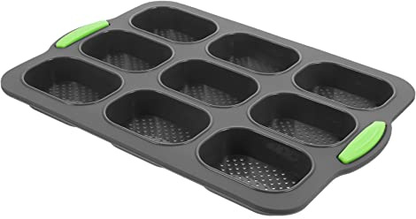 PRETYZOOM Molde para Hornear Pan de Silicona Verde Antiadherente Práctico para Uso en Casa y Hoteles, Resistente al Calor y Multifunción para Pasteles y Muffins