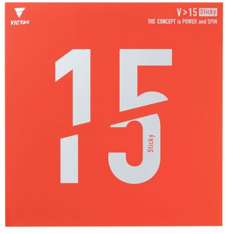Victas 2.0 200120 - Goma Adhesiva Fina para Tenis de Mesa, Alta tensión energética, V>15, Color Rojo