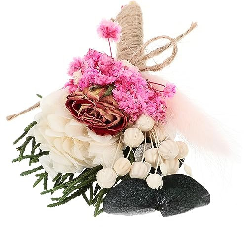 Cabilock Hochzeits-Boutonniere Aus Mini-Dried Flowers Corsage Für Braut Und Bräutigam Dekorativer Blumenstrauß Für Hochzeiten Anlässe Und Feiern Stilvolles Accessoire Für Besondere