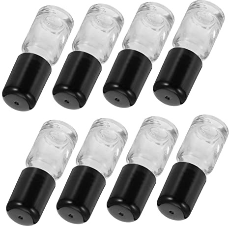 CANIGHT 25piezas Botellas De Vidrio Reutilizables Para Aceites Esenciales Frascos Vacíos Portátiles De Subenvase Incluye Bola De Acero Para Aromaterapia Y Cosmética