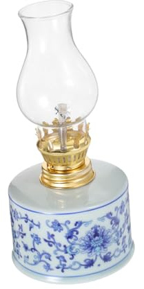 MAGICLULU Petroleumlampe Klare Laterne Für Innenbereich Camping Vintage Deko Sturmlaterne Öllampe Petroleumlaterne Tischlaterne Petroleumlampe