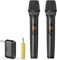 voijump Wireless Microphones, Professional UHF Dual Microphones for Karaoke, Wireless Dynamic Microphone System Set with Rechargeable Receiver,Plug and Play