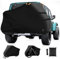 SIRUITON Copribici Trasporto 1-3 Bici, Tessuto Oxford 420D Impermeabile con Cinghie e Borsa, per Portabici Posteriore Auto (Nero, Adatto a 1 bicicletta)