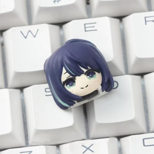 Hoshino Ai Anime Figura Keycaps Anime Cap Tastiera Carino Meccanica Cappucci Tasti in Resina Gaming Keycap Figura (solo keycap)