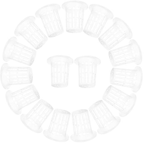 TOYANDONA 50pezzi Vasi Rete in Plastica Cestini per Piantagione Riutilizzabili Vasi per Piante Acquatiche Fessure Piccoli Contenitori per Giardino