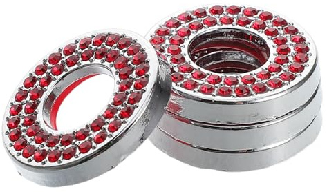 SWOOMEY 4pièces Lot de Caches De Serrure De Porte Intérieurs pour avec Strass De Décoration Automobile