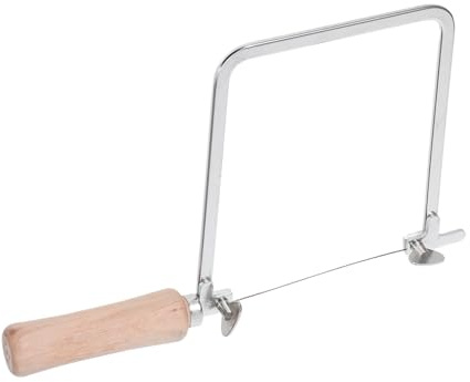 Toddmomy Segueta de Mano U-shaped para Marquetería con Mango de Madera de Precisión para Corte Curvo Metal Madera y Plástico Herramienta Versátil para Joyería y Modelismo