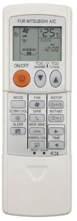 zstg Control Remoto Universal Compatible con Mitsubishi Aire Acondicionado
