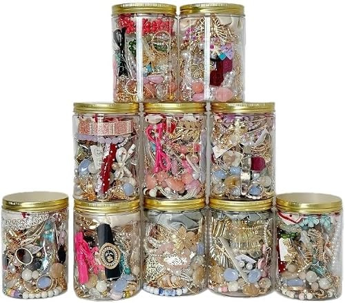 Schmuckdose, Schmuckdose, Mystery-Schmuckgläser, 6/13/20-teiliges Geschenk-Set mit Halskette, Ohrringen, Armband, Ringe, einzigartiges Geschenkset für Sie