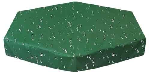 Sandlådeskydd, vattentätt sandlådeskydd, utomhus sandlåda C över | Väderbeständigt skydd, 140 x 110 x 20 cm, vattentätt och UV-beständigt, för vattenlek pool trädgårdsmöbler gårdsplan park