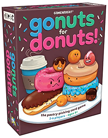 Gamewright , Go Nuts for Donuts, Board Game, Ages 8+, 2-6 Players, 20 Minutes Playing Time
