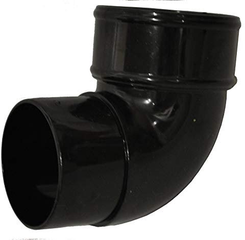 Round Downpipe Bend - Black