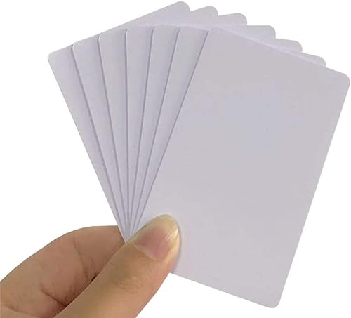 BABIQT 50 pcs NFC Tags NTAG215 Cards Blank Printable NFC Card CR80 Card ISO Size, 504 Bytes Memory RFID Card NFC Chip Rewritable Work with TagMo for All NFC-Enabled Smartphones & Devices