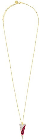 Rue des Mille Girocollo Donna Argento 925 Con Lancia Smalto Maculato Fucsia | Collana Donna Argento 925 | Collana Argento Donna Finito a Mano Nei Dettagli Con Una Potente Carica Sentimentale