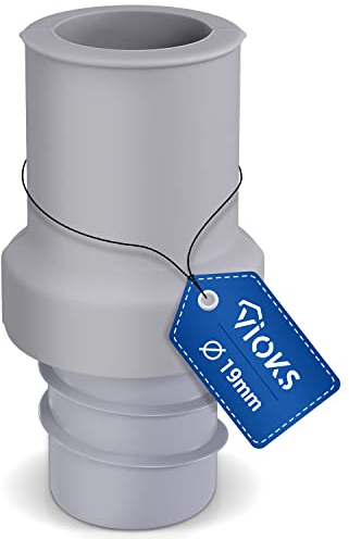 Pieza final de goma de 19 mm de diámetro para manguera de desagüe de lavavajillas