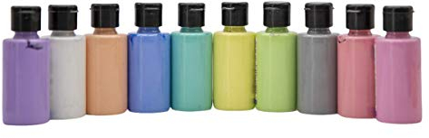 SÜDOR SD130-4C Acrylfarben-Set für Kinder und Erwachsene | Allzweckfarben für Holz, Stein, Leinwand, Polyester, Papier, Gips, Stoff, Leder, Metall | Acrylic Paint Set (10x40 ml Kreidefarben (Chalky))