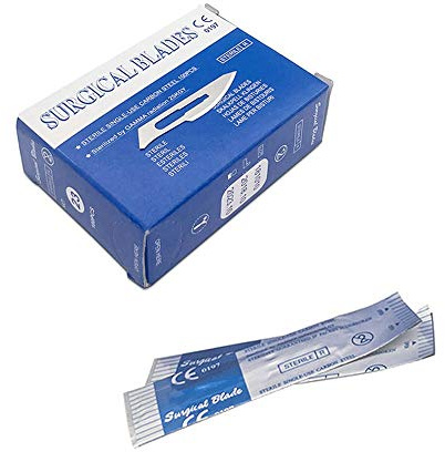 100pcs Lames Chirurgicales Médicales Stériles #23 Pour Le Toilettage Dentaire | Fabrication De Cartes Artisanales | Cutter Podologie Dentaire