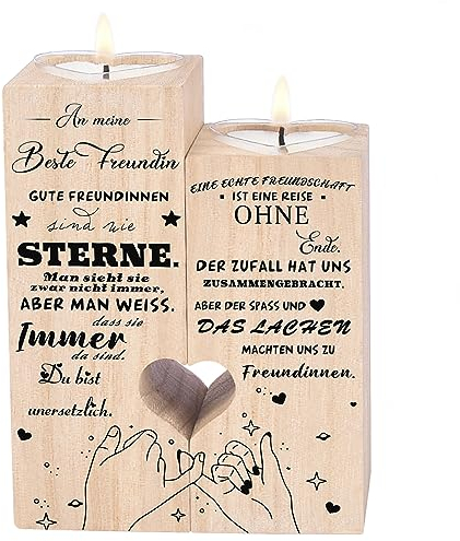 An Meine Beste Freundin, Freundinnen Geschenk, Geschenke für Freundin, Kerzenhalter Geburtstagsgeschenk für Beste Freundin