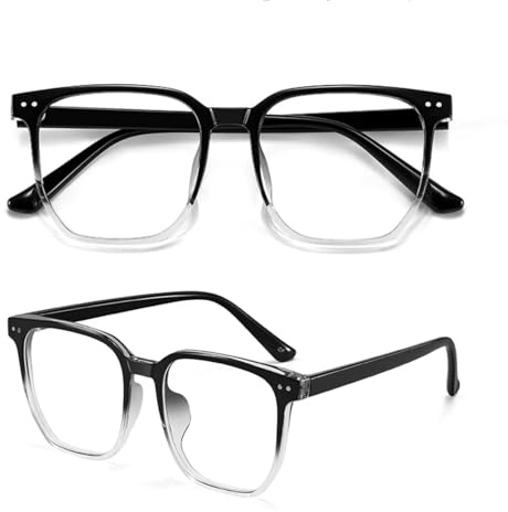 MAKIRO myopia glasses, anti-blue glasses female/male (Gradient colour colour, -350, diopters)