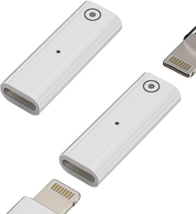 Adaptador Lightning hembra a Lightning hembra (2 unidades) Apple Pencil 1ª generación cargador accesorios adaptador de carga para lápiz Ipencil Charge Dongle Thunderbolt 4 tipo C conector para cable