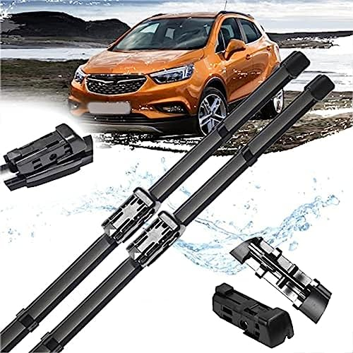 2 Stücke Auto Scheibenwischer vorne für Opel Mokka/Mokka X 2013 2014 2015 2016 2017 2018 2019 (LHD),Front Windschutzscheibe wischerblätter Ersatz wischerarm Set Zubehör