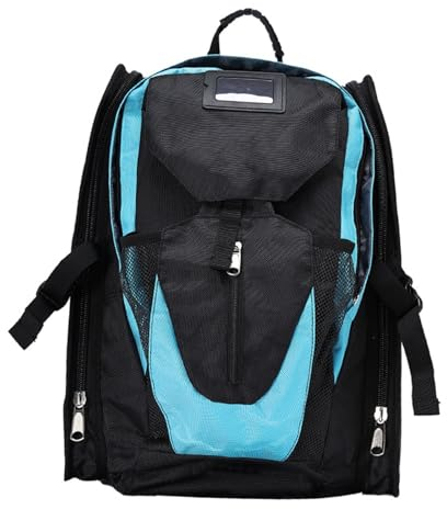 Folpus Rollschuh Rucksack, Schlittschuh Tragetasche, Skate Zubehör, Inline Skating Tasche, Skate Schuhe, Tasche für Skating Schuhe, Skistiefel, Blau groß