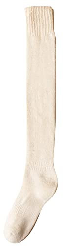 DondPO Kniesocken Damen, Winter Baumwolle Weich Kniesocken Kniestrümpfe Rutschfeste Blickdicht Cozy Damenstrümpfe Stützkniestrümpfe Strümpfe Lange Warme Long Socks Overknees Strümpfe