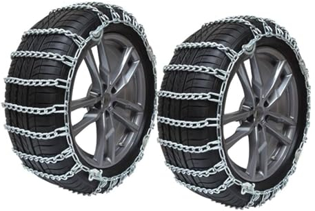 Winterreifenketten, Anti-Rutsch-Ketten, Schneeketten für SUV, LKW (2er-Pack) 235/50R19