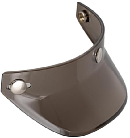 FLCPJGV Visiera parasole per casco, Visiera parasole, 3 bottoni a pressione, Faccia aperta, Protezione visiera casco per parti di caschi retrò, CaffÈ