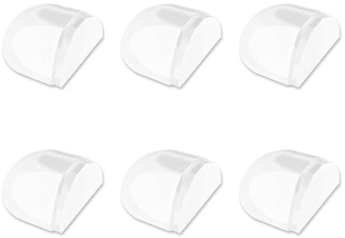 OWLMATE 6 Stück Türstopper Boden Kleben Transparente Türstopper für Hartboden zum Schutz von Wand und Möbeln