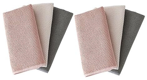 OKUMEYR 6er-Set Geschirrtücher Aus Mikrofaser Küchenwaschlappen Staubtücher Zum Reinigen Wasserabsorbierend Und Atmungsaktiv