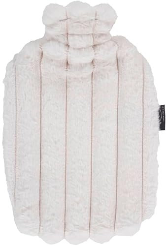 Fashy Wärmflasche 2,0 L mit supersoftem Bezug, creme