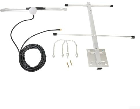 Oniissy 6dBi UHF 433MHz Antenne SMA Stecker mit UHF SMA Stecker Stecker Kabel RG58 Außenantenne, einfach zu montieren und zu demontieren