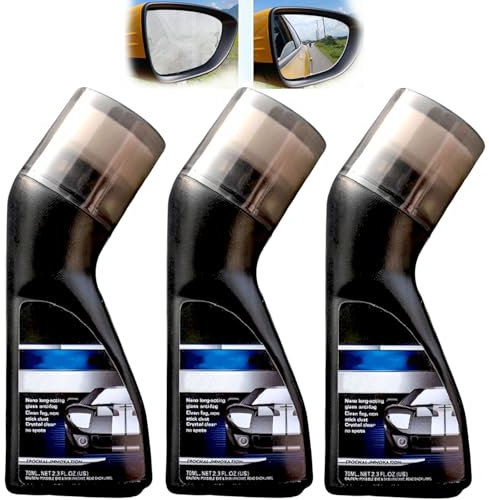 JYEVERC Limpiacristales Antivaho Coche, Micro-Molecular Anti-Fog Coating Agent Wiper, 3 pcs Magic Gem Coating Glass, Car Anti-Fog Agent with Applicator, for Car Windshield, Windows, Mirrors, Glasses