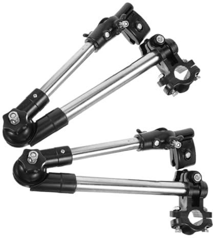 HEMOTON 2pcs Umbrella Holder for Bicycle Foldable Bike Umbrella Mount Stand Stainless Steel Compatible with Electric Bikes Wheelchairs and More