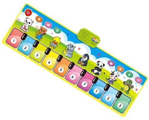 Tappetino Pianoforte Per Bambini, Tastiera Musicale Interattiva, Coperta Musicale Educativa con Modalità Strumenti Multipli per Bambini, Giocattolo Elettronico Interattivo