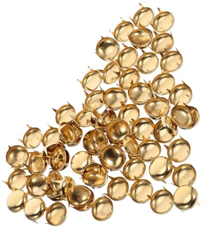 Operitacx 100 Remaches Tipo Para Ropa Tachuelas Tachuelas Remaches Para Cuello Reparación De Cinturones Dorados
