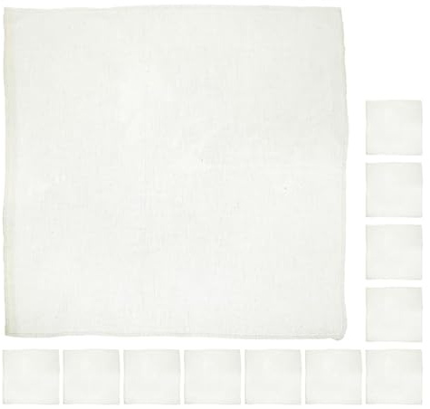 Alipis Étamine Réutilisable Pour Tofu Et Fromage Tissu Filtrant Alimentaire Non Blanchi 12 Pièces 15.75 X 15.75 in Pour Lait De Soja Yaourt Jus Et Cuisson Vapeur