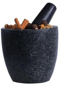 Cookinglife Mortel, granit, svart, ø 13 cm