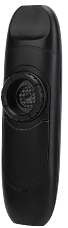 Qqmora Flauto Kazoo Professionale in ABS con 5 Diaframmi per Performance Musicali di Ensemble di Fiati (Nero)