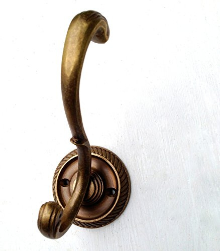 Antikas - Garderobenhaken Alt-Messing-Kleiderhaken -wie antike, Haken für Flur-Garderobe