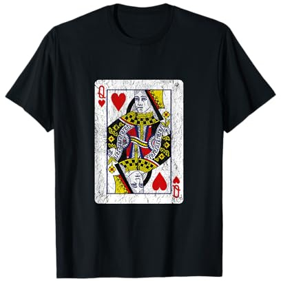 Spielkarte Herz-Dame T-Shirt T-Shirt
