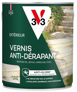 V33 Vernis sol extérieur, antidérapant, Incolore 2,5L