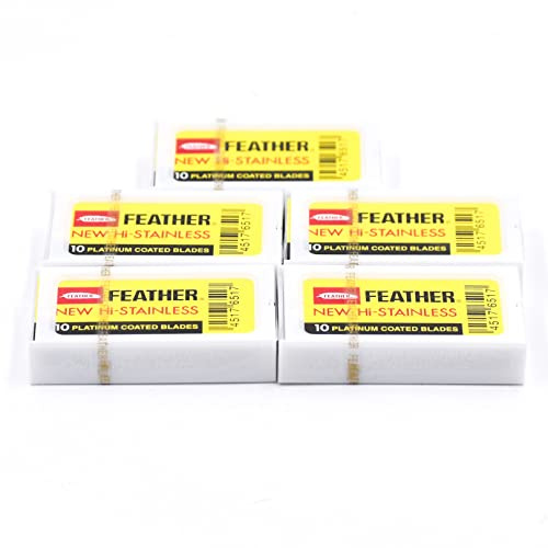 Feather Doppelschneidige Klingen, 50 Count Base