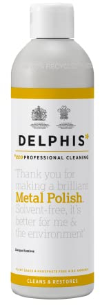 Delphis Eco Metal Polish Liquid 350ml | Multi Metal Polish Liquid | Easy to Use | Eco Friendly Metal Cleaner