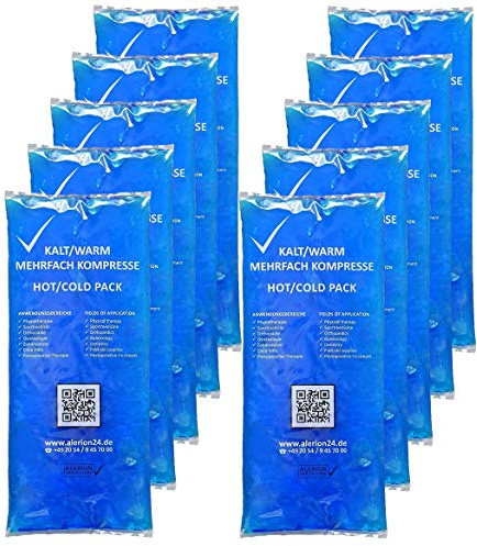 ManyMore 10 STK. 12 x 29 cm Kalt-Warm-Kompressen - Kühlkompressen Kühlkissen Kältekompressen Kühlpads Mehrfachkompressen Gelkompressen