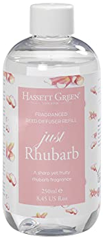 Hassett Green London - Just Rhubarb - Fragrance Oil Reed Diffuser Refill - Larger Size 250ml Bottle