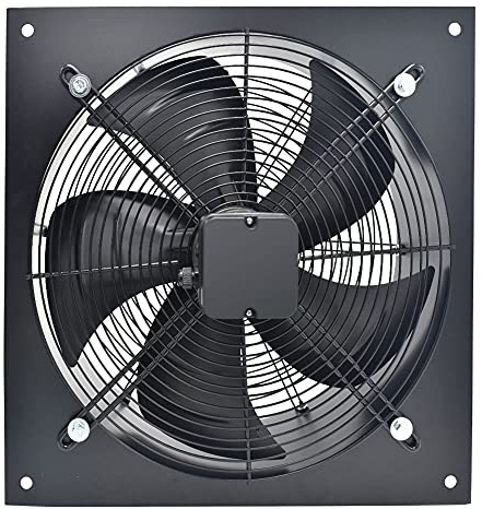 Warmiehomy Commercial Extractor Fan, Industrial Ventilation Extractor, 500mm/20 inches Axial Exhaust Air Blower Fan for Garage Warehouse Restaurant Kitchen, without Fan Speed Controller